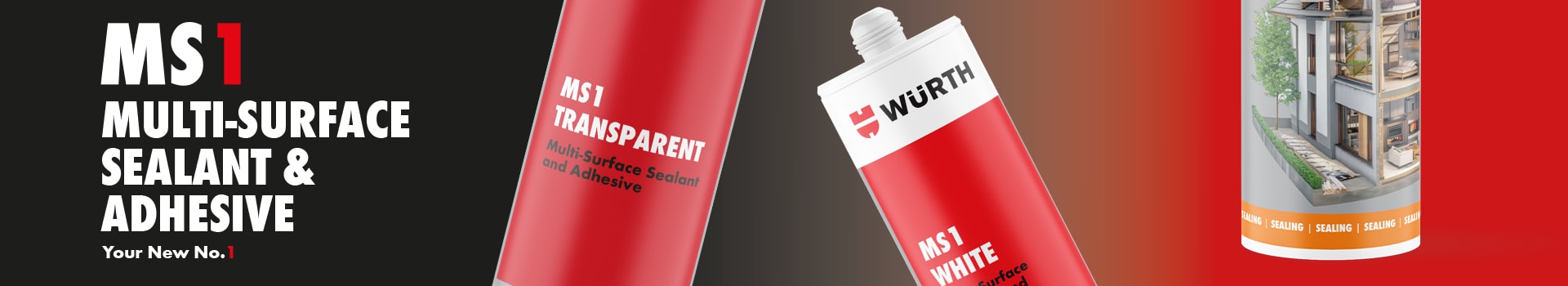 MS1 Multi-Surface Sealant and Adhesive. Your new No.1. Universal construction sealant and adhesive for interior and exterior use, ISEGA certified for areas where food is being processed.