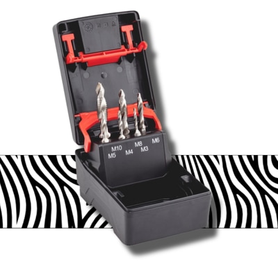 Combi screw tap assortment, Bit HSS SMART STEP, 6 piece